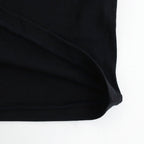 SUPER HIGH GAUGE SHEER RIB BOAT NECK L/S TEE #BLACK [A00T05HF]