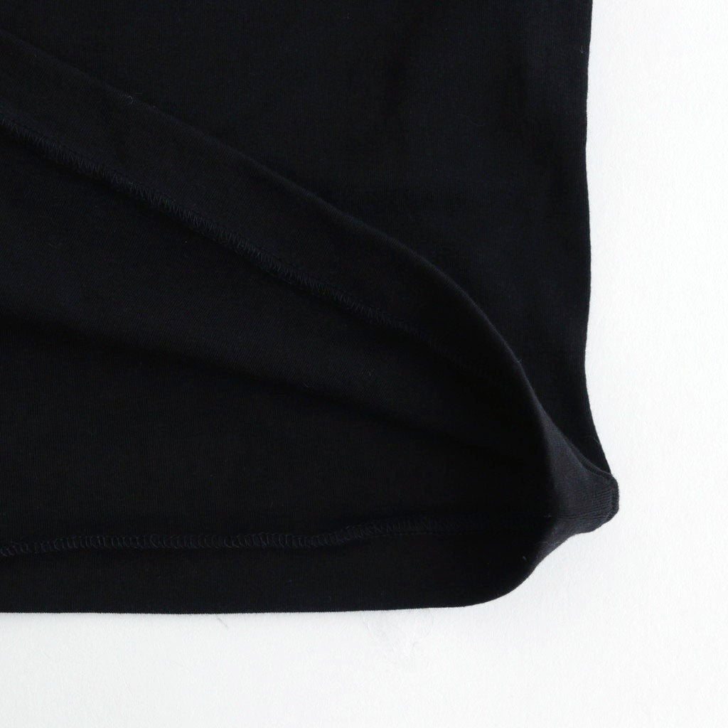 SUPER HIGH GAUGE SHEER RIB BOAT NECK L/S TEE #BLACK [A00T05HF]