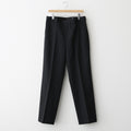 LIGHT WOOL MAX GABARDINE SLACKS #TOP BLACK [A25AP02MG]