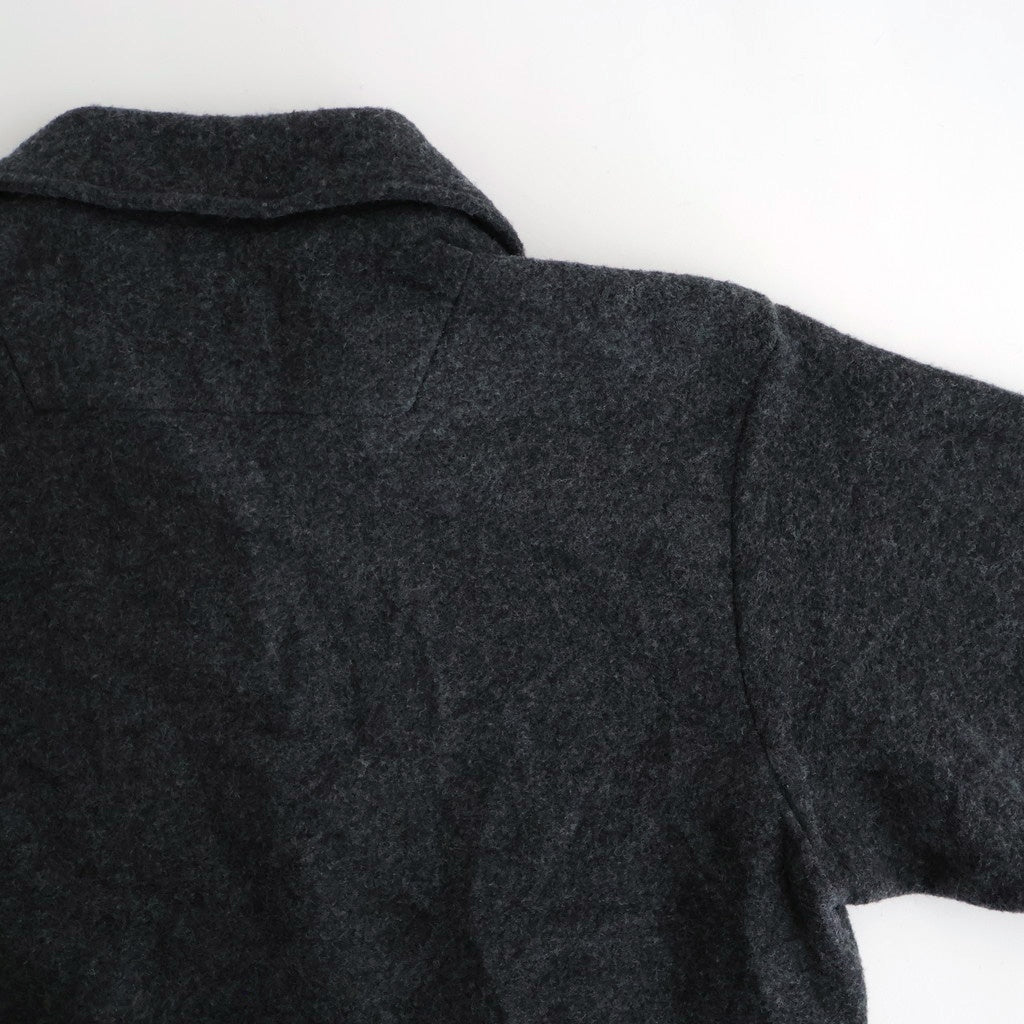 Wool Fleece Half Zip Pullover #CHARCOAL [YK25FW01090B]