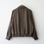 HAIRY WOOL MOHAIR CHAMBRAY BLOUSON #BROWN [A26AB01WB]