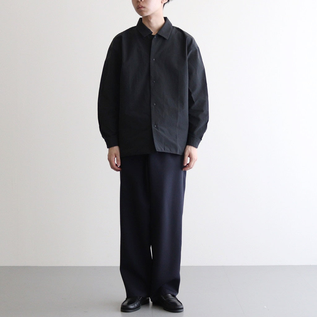 Scale Off Wool Wide Tapered Chef Pants #NAVY [GM241-40174B]