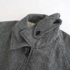 FDRSJK - ウール・千鳥 フロントジップジャケット #09 White × Black [SN_FR1403JK]