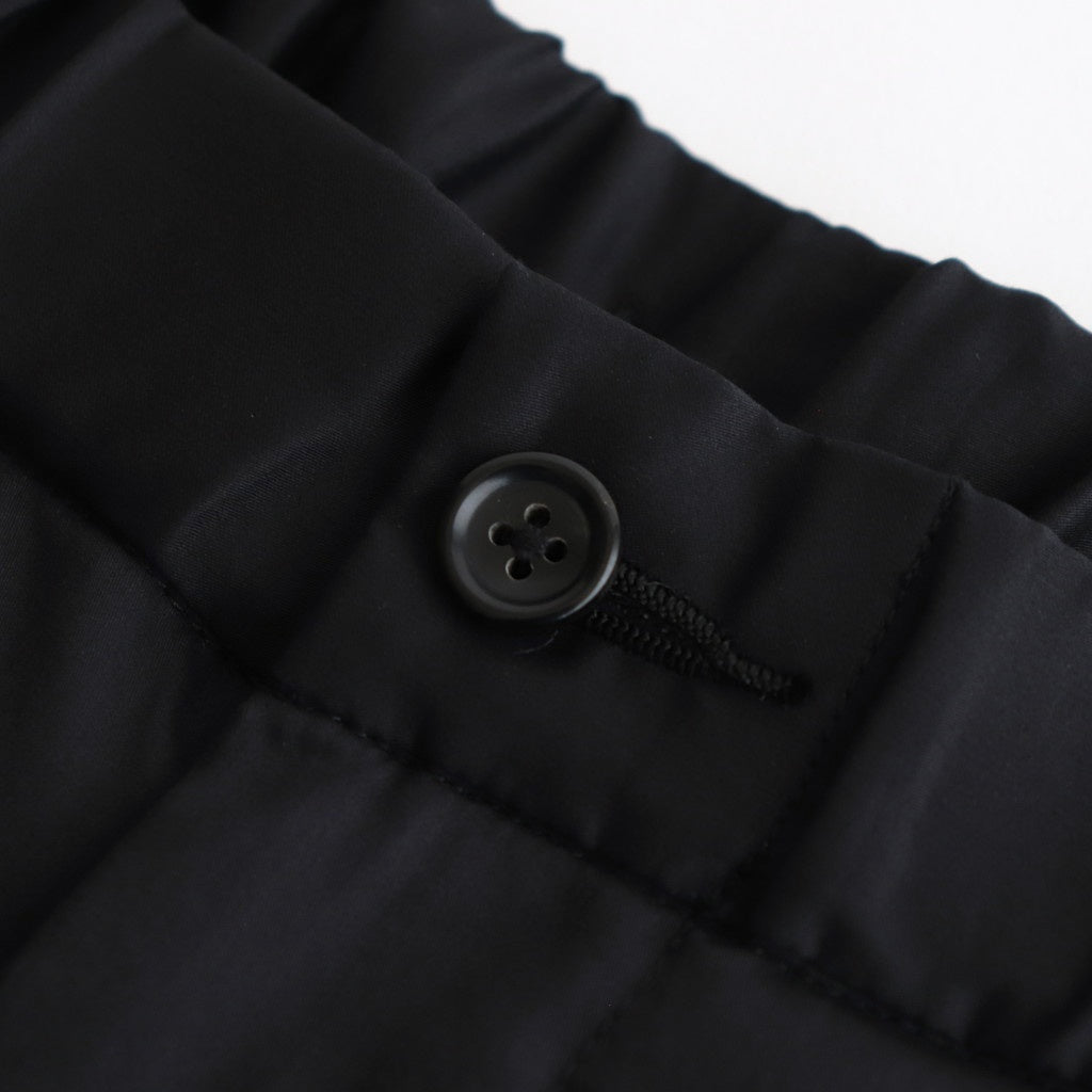 Silicon Poplin Two Tuck Easy Pants #BLACK [GM251-40148]