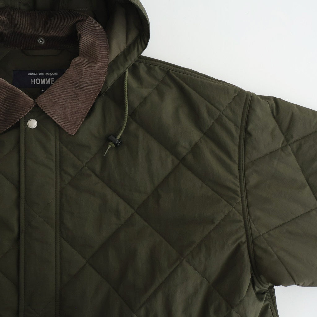 ナイロンタッサーキルトコート #KHAKI [HP-J026-051]