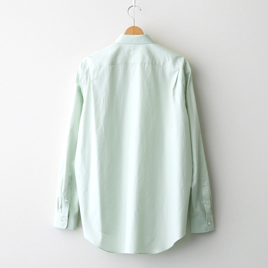 WASHED FINX TWILL SHIRT #LIGHT KHAKI [A25AS01TN]