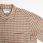 ボタンシャツ ワイド Button Shirt – Wide #BROWN-CH [11052102]