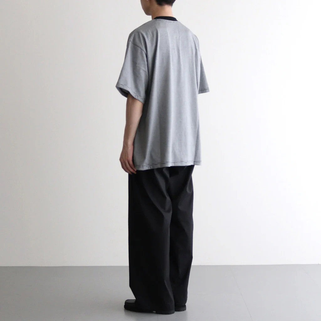 MICRO BORDER S/S TEE #WHITE × BLACK [FSC261-70167]