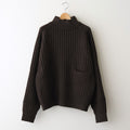 Wide Rib Highneck Sweater #BROWN [YK25FW01100S]