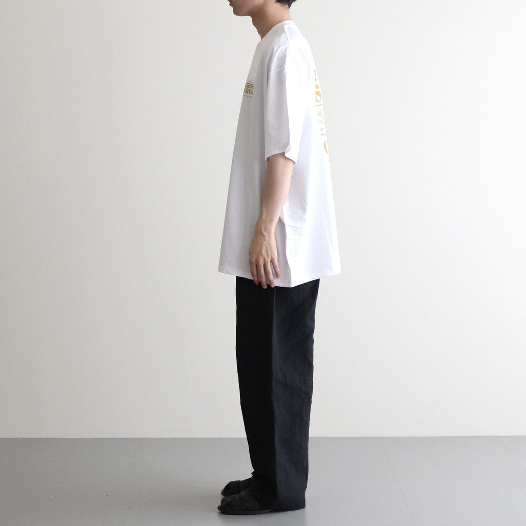 CORPORATE PRINTED S/S TEE - ON LINES #MUSTARD [FSC241-70123]