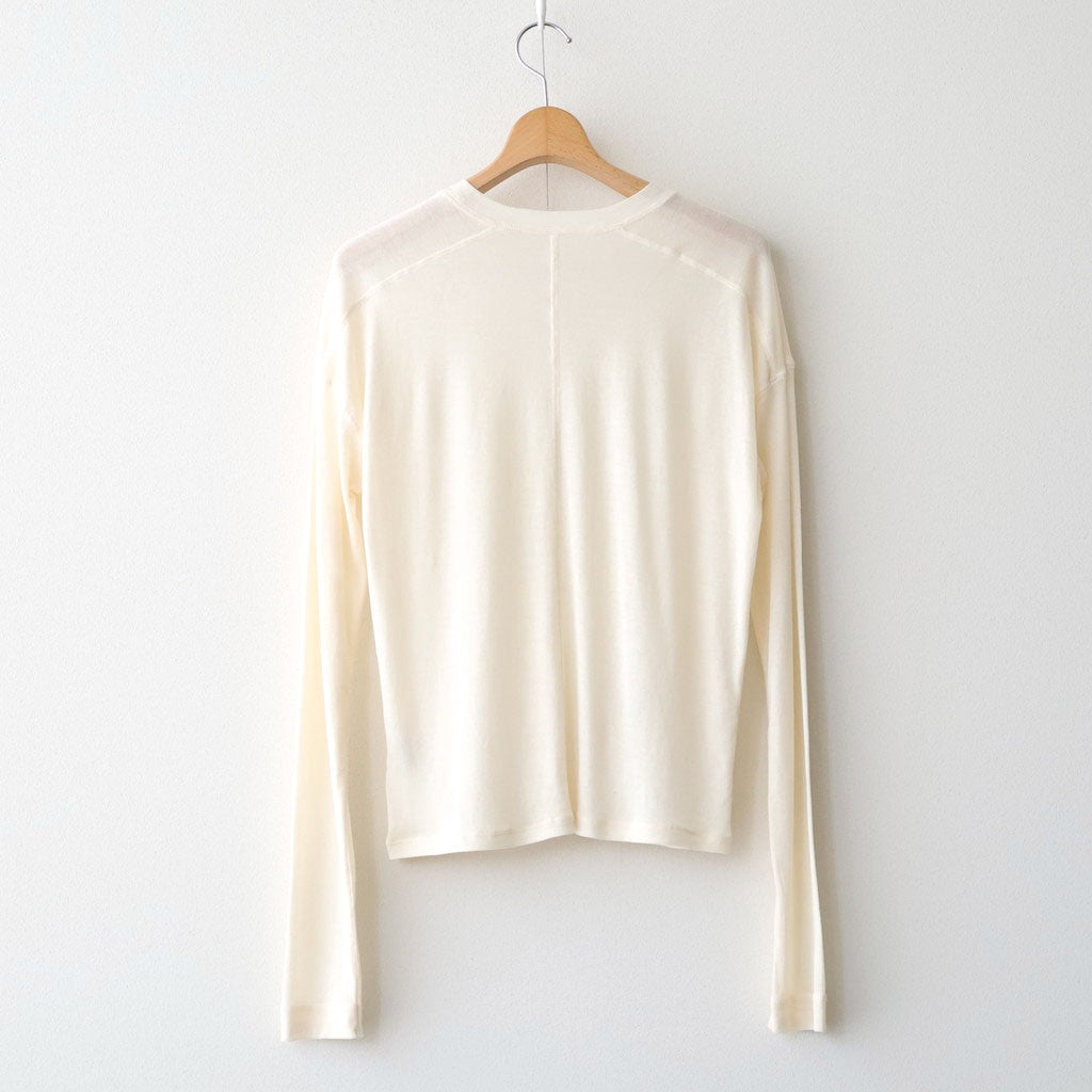 Hightwist Gauze Long T-shirts #ECRU [12610620]