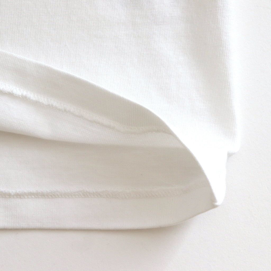 PIMA COTTON JERSEY BOAT NECK P/O #WHITE [A25SP01PC]