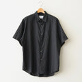 COTTON SILK OVERSIZED SS SHIRT #BLACK [ST.1498]