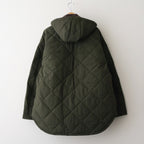 ナイロンタッサーキルトコート #KHAKI [HP-J026-051]