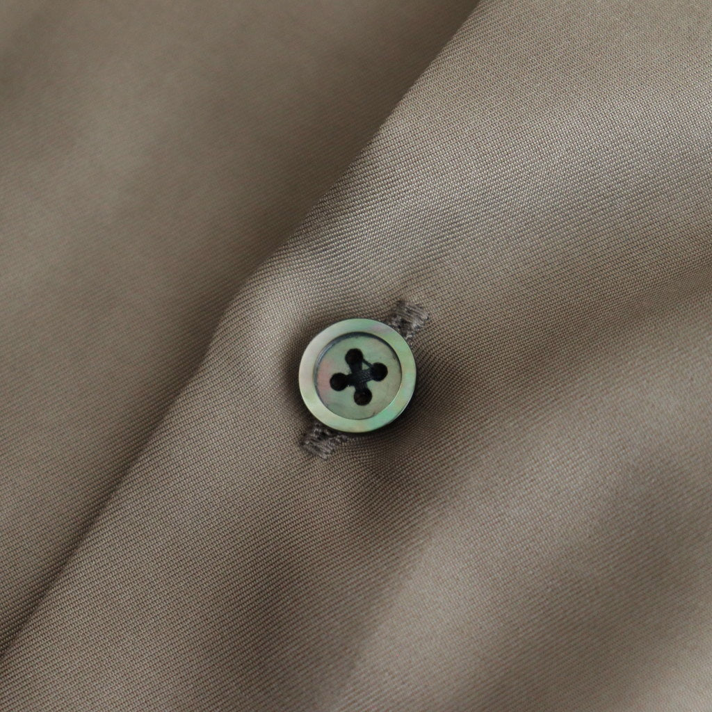 CUPRO TWILL OVERSIZED LS SHIRT #TAUPE [ST.1151]