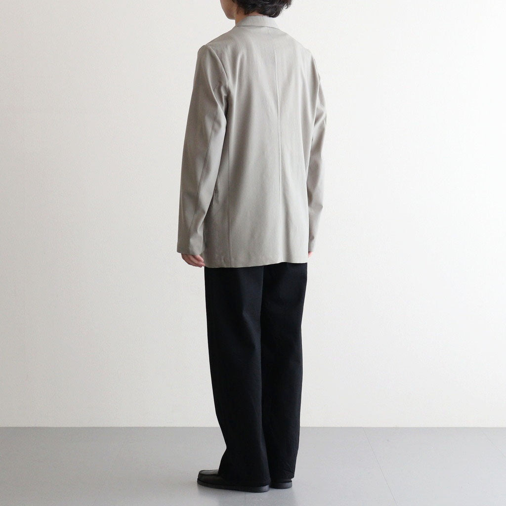 WOOL TROPICAL DOUBLE BREASTED JACKET #GRAYISH KAHKI [YK25SS0897J]