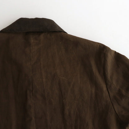 BUTTON JACKET #olive oiled [44553]