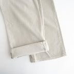 GARMENT-DYED FINX CORDUROY 5P WIDE PANTS #WHITE KHAKI [A26SP02FX]