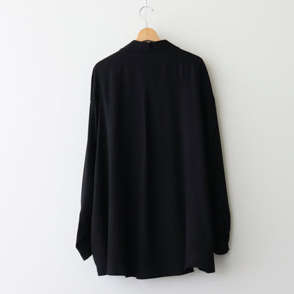 SIDOGRAS Twill Viscose Oversized Sleeping Shirt #BLACK [GM244-50014B]