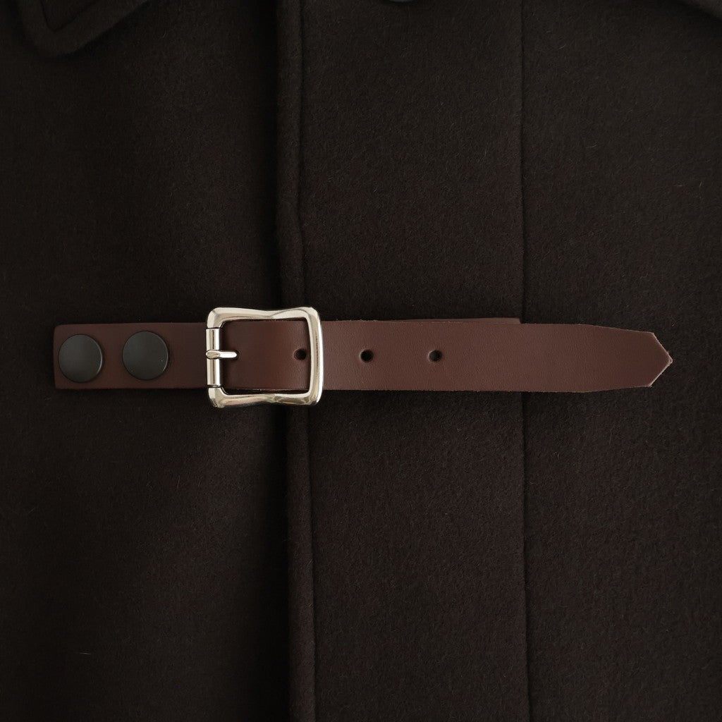 Melton Big Balmaccan Coat #BROWN [YK25FW01033C]