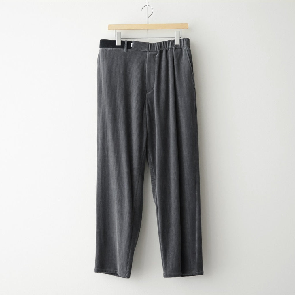 Soft Knit Corduroy Wide Tapered Chef Pants #GRAY [GM263-40112B]