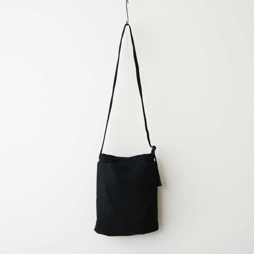 SHUKUJU WOOL US HELMET BAG HALF #BLACK [K040W]