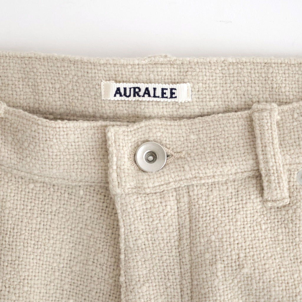 HOMESPUN TWEED PAINTER PANTS #IVORY BEIGE [A26AP03HT]