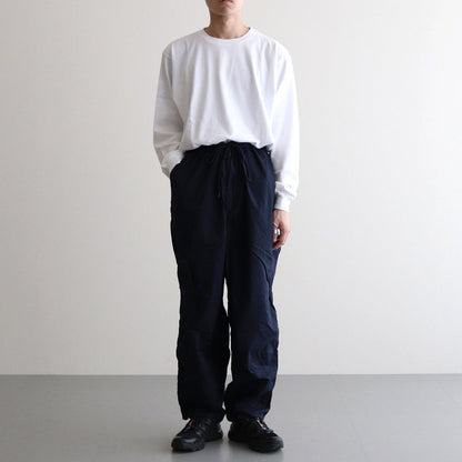 Garment Dyed Typewriter Parachute Pants #NAVY [GM243-40090]