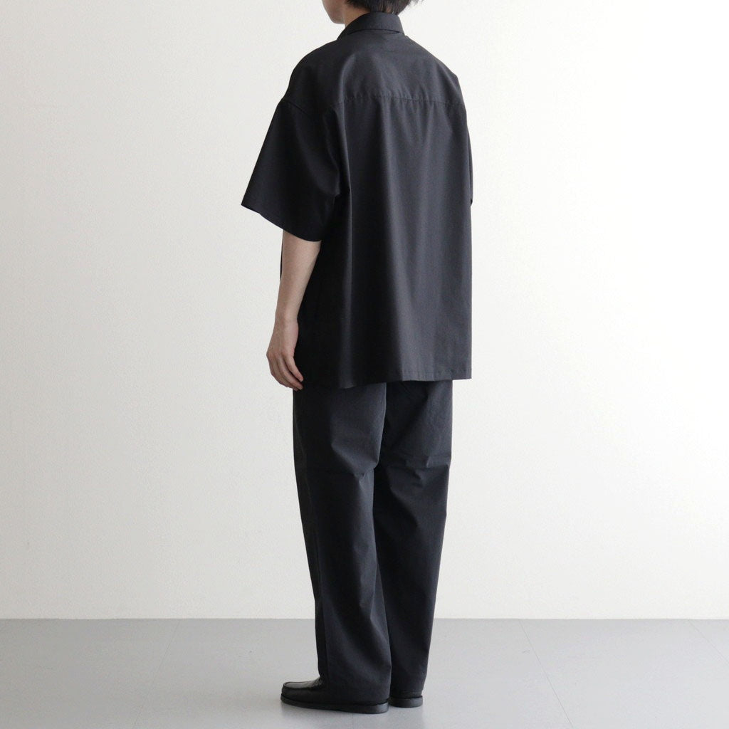 Solotex Twill S/S Oversized Box Shirt #BLACK [GM261-50159B]