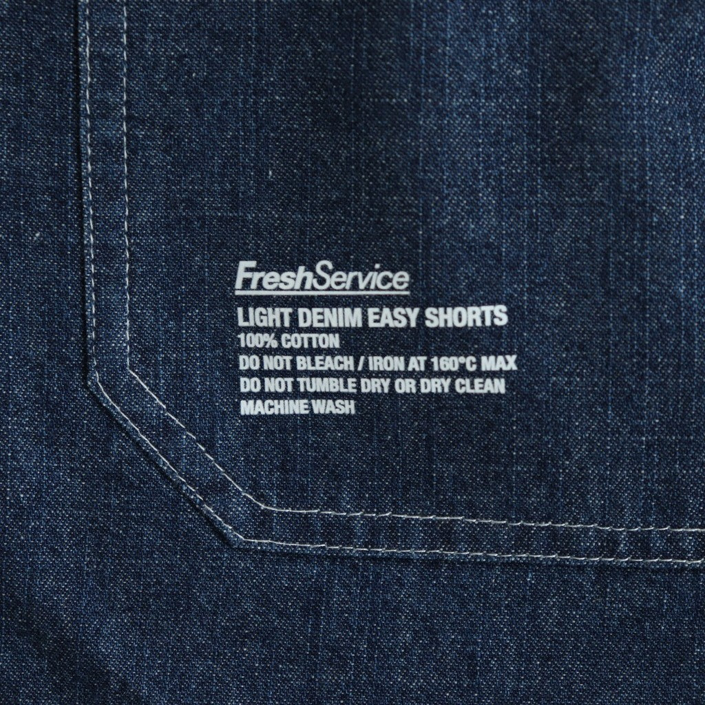 LIGHT DENIM EASY SHORTS #DARK FADE [FSC252-40047]