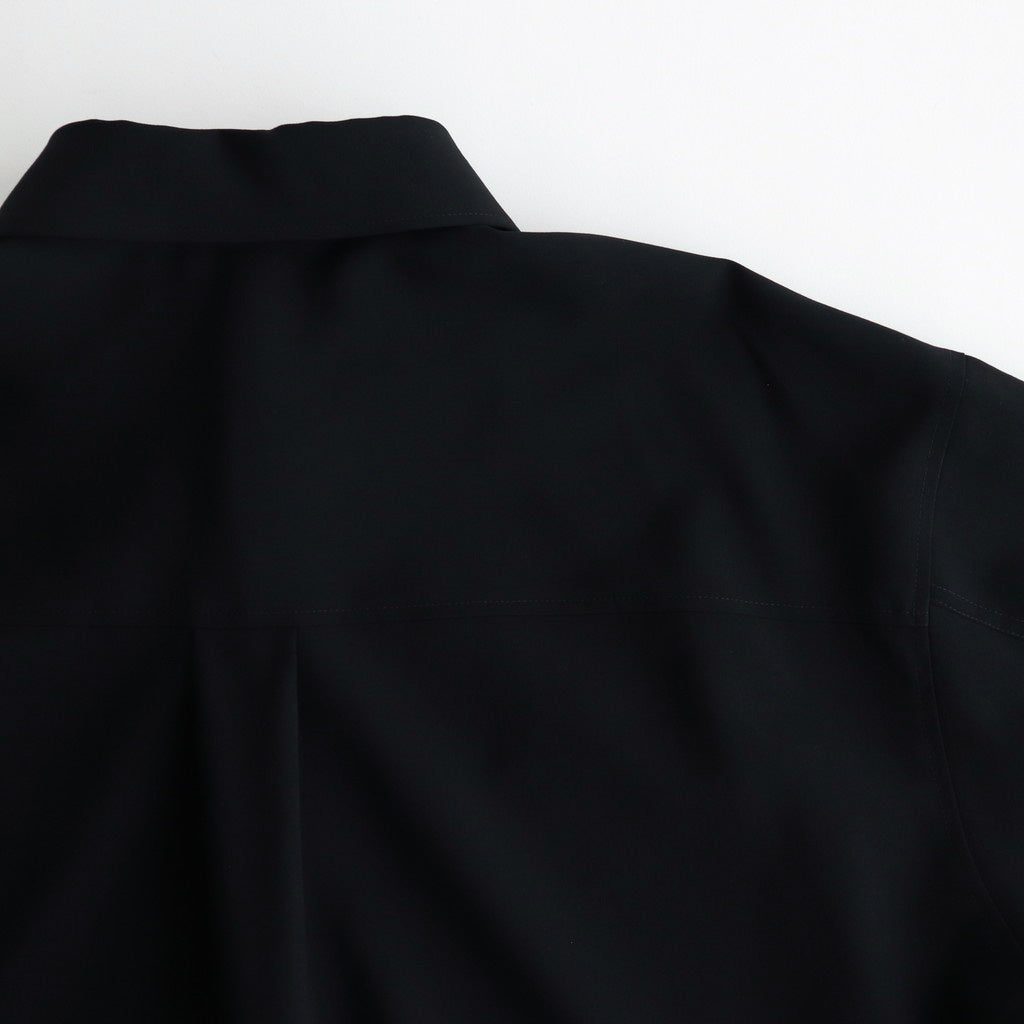 Tropical Wool Shirt Jacket #BLACK [GM251-50243]