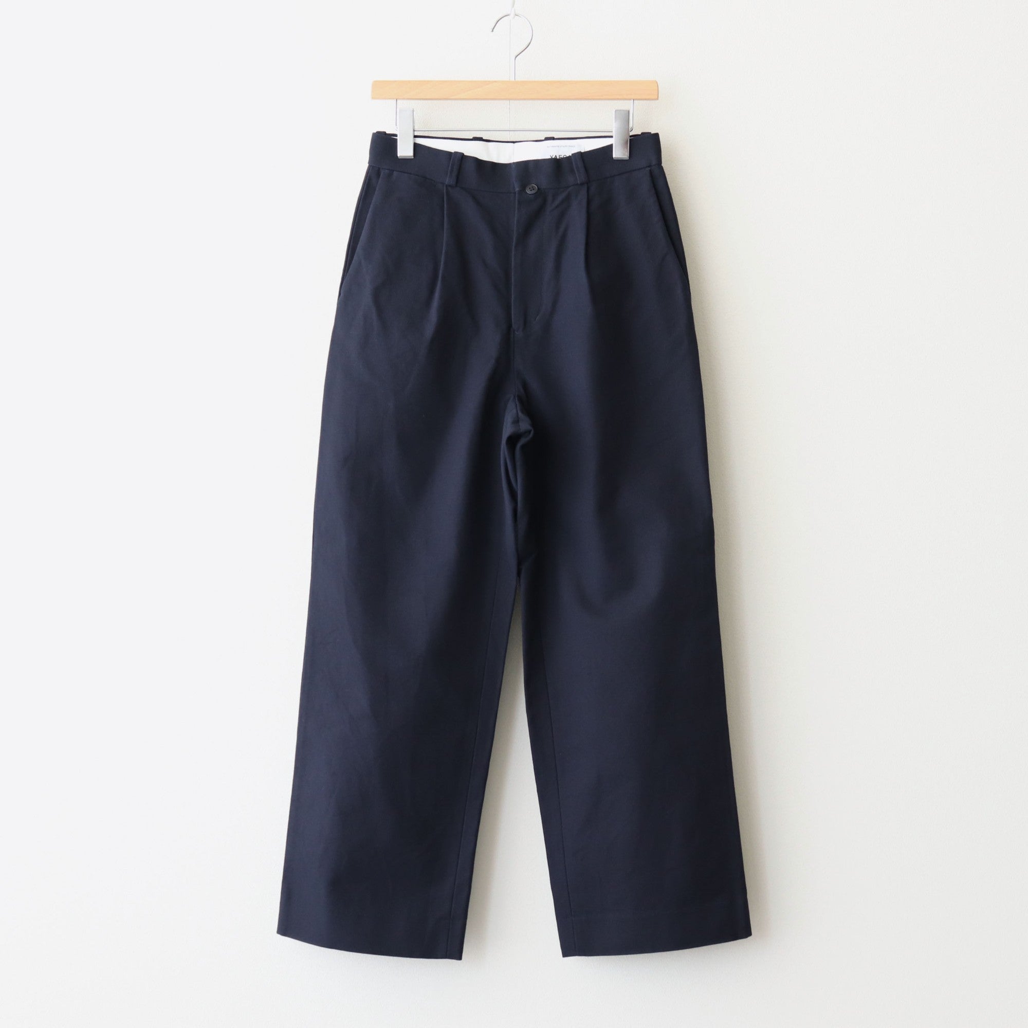 chino tuck straight #navy [65635]
