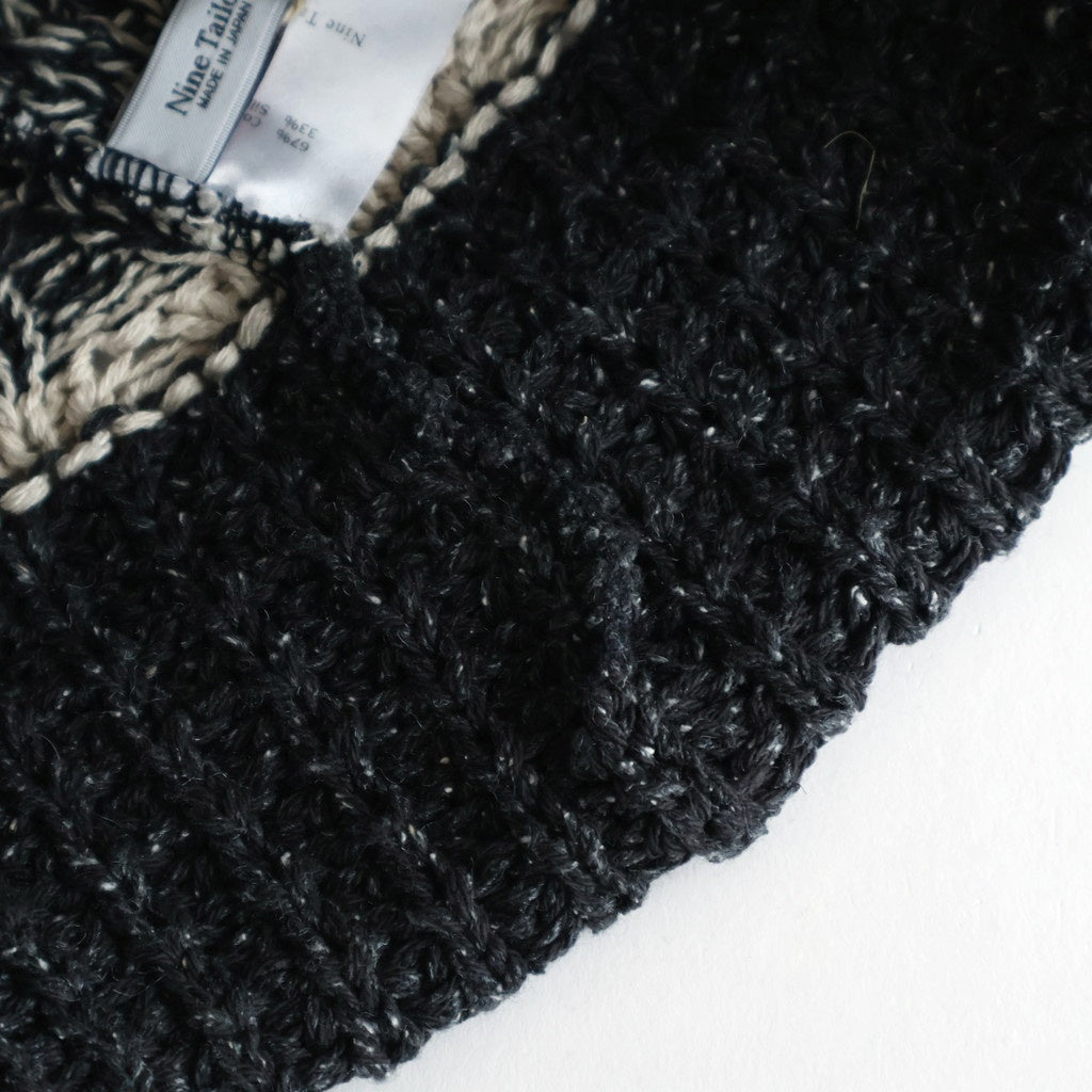Vanda Knit Hat #Black Mix [N-1505]