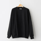 AZUMA Terry Crew Neck Sweat #BLACK [GU253-70240B]