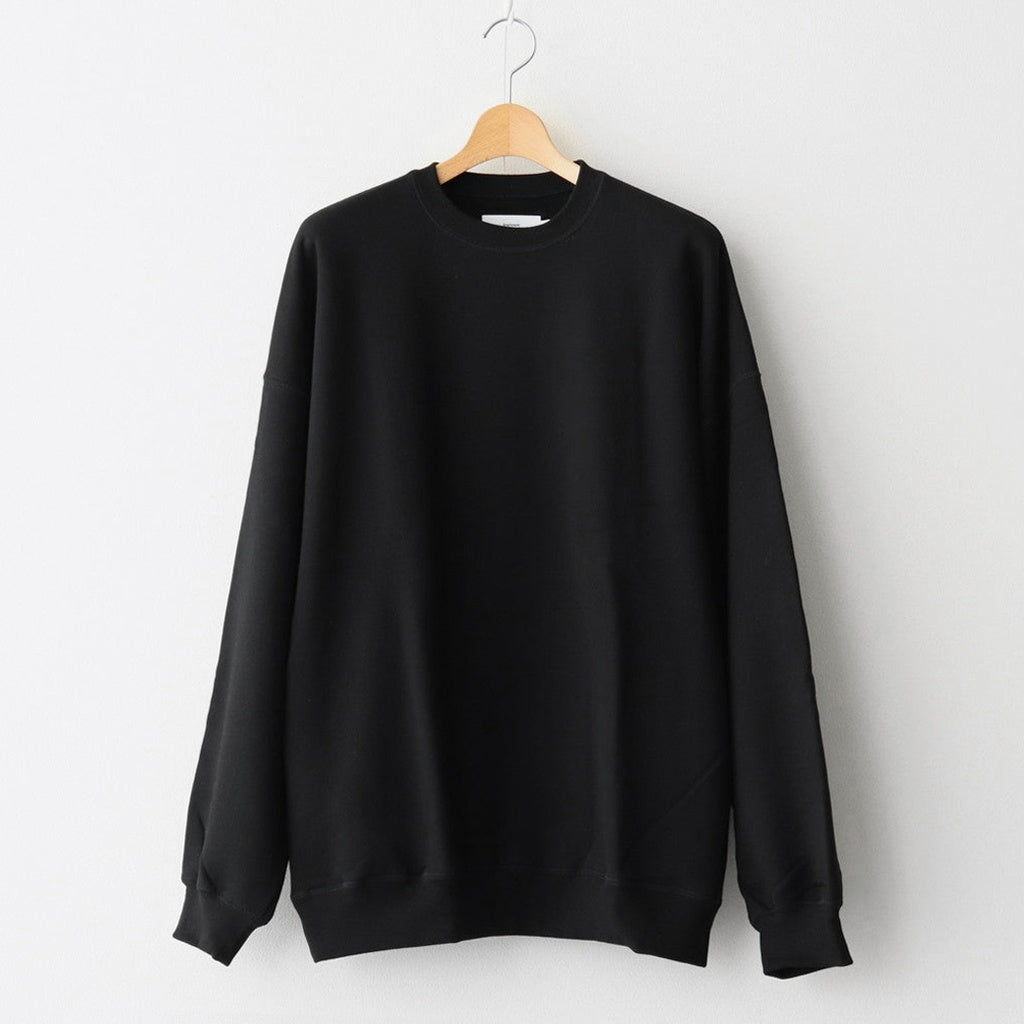 AZUMA Terry Crew Neck Sweat #BLACK [GU253-70240B]