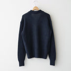 BABY SURI ALPACA SHEER KNIT SKIPPER POLO #NAVY [A26AP02AK]