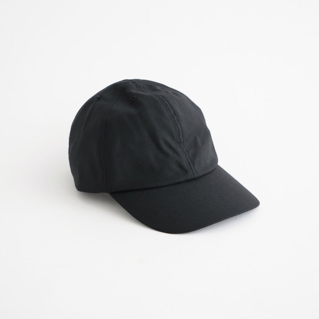 WASHABLE TWILL STANDARD CAP #BLACK [NO.301366]