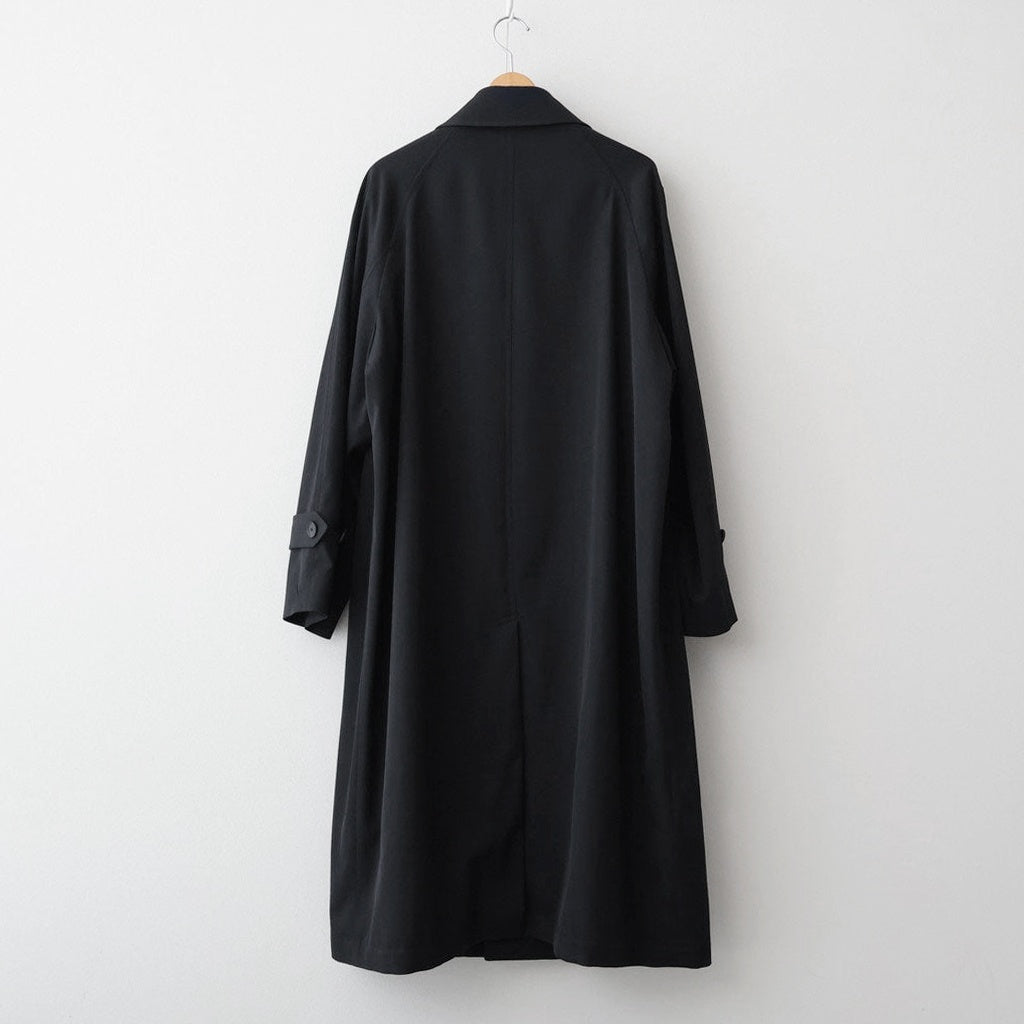 LIGHT WOOL MAX GABARDINE COAT #TOP BLACK [A26SC01MG]