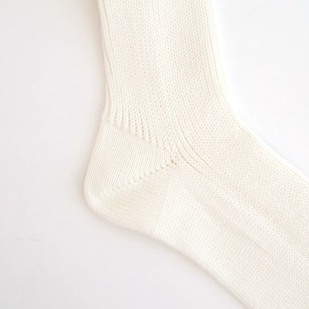 COTTON LOW GAUGE SOCKS #WHITE [A26SS03SX-W]