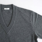 MERINO COLLEGE KNIT V-NECK SWEATER #GRAY(003) [KRAGGW0905]
