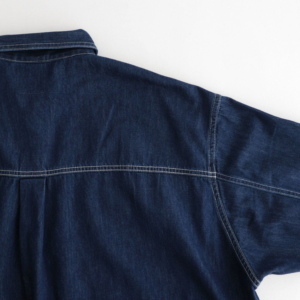 DENIM PULLOVER SHIRT #ONE WASH [FSC261-50186OB]