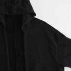FCDPTD｜製品染＆ポリエステル裏毛 前開きパーカー #BLACK [GE_FR0304TD]