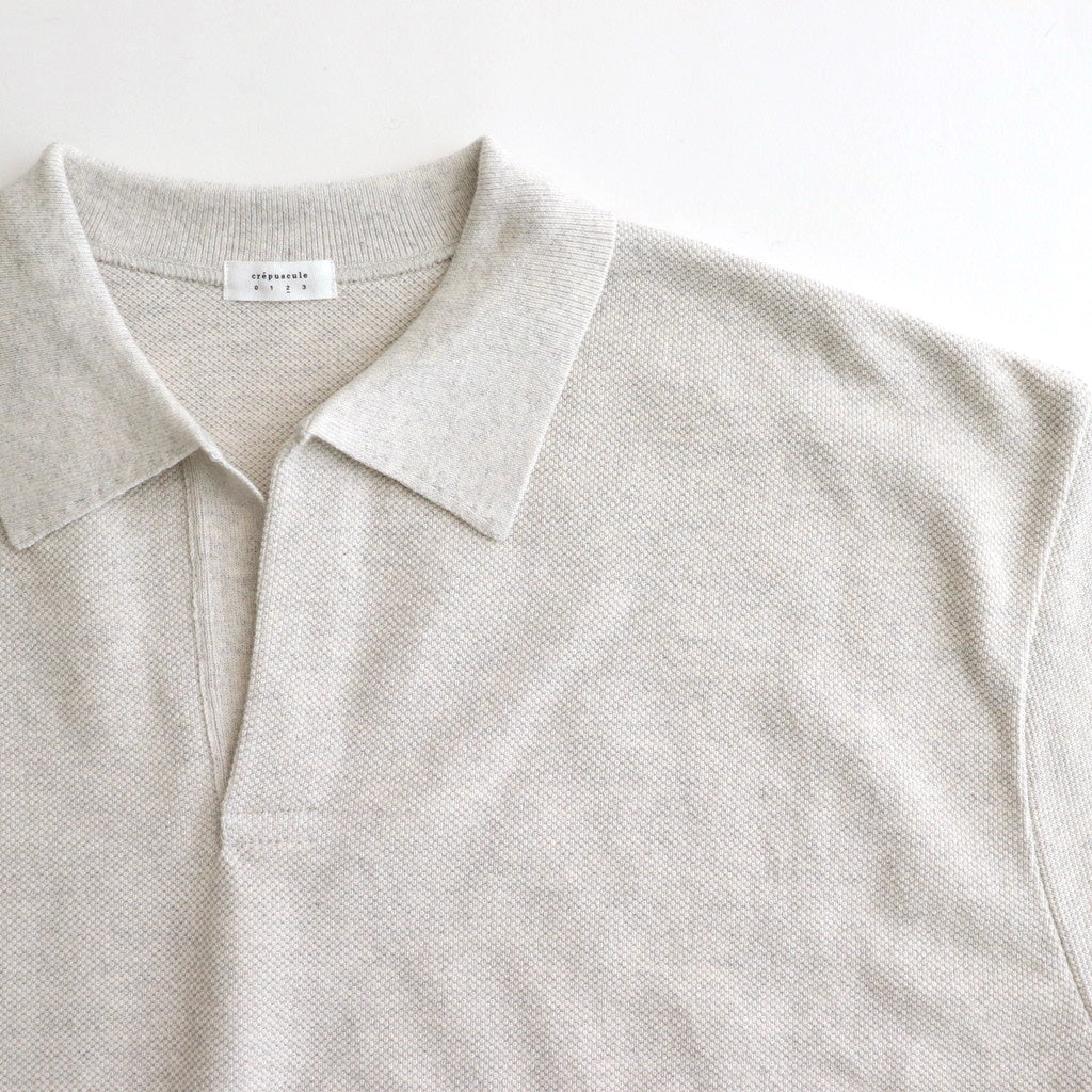 Moss Stitch Polo #Oatmeal [2501-011]