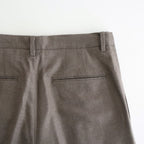SUPER LIGHT WOOL TWO-TUCK SLACKS #TOP BROWN [A25AP05OS]