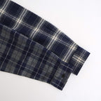 綿フランネルチェックシャツ #NAVY [HP-B021-051]