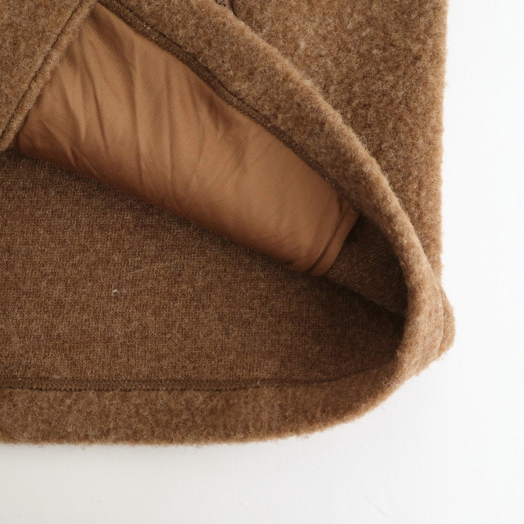 Wool Fleece Vest #NATURAL BROWN [13052405]