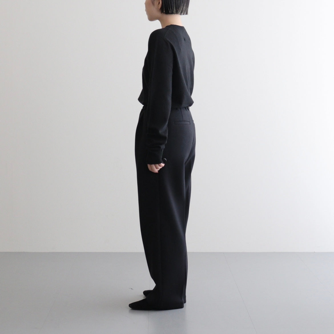 Wool Cashmere Seamless Knit #BLK [12520538]