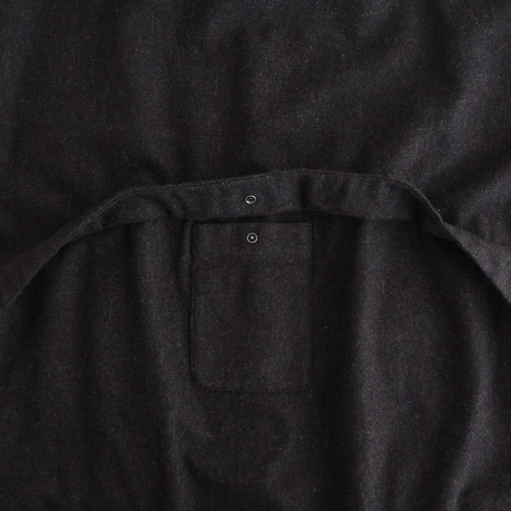 縮絨ウールワイドフーディー #DARK BROWN [D225-T391]