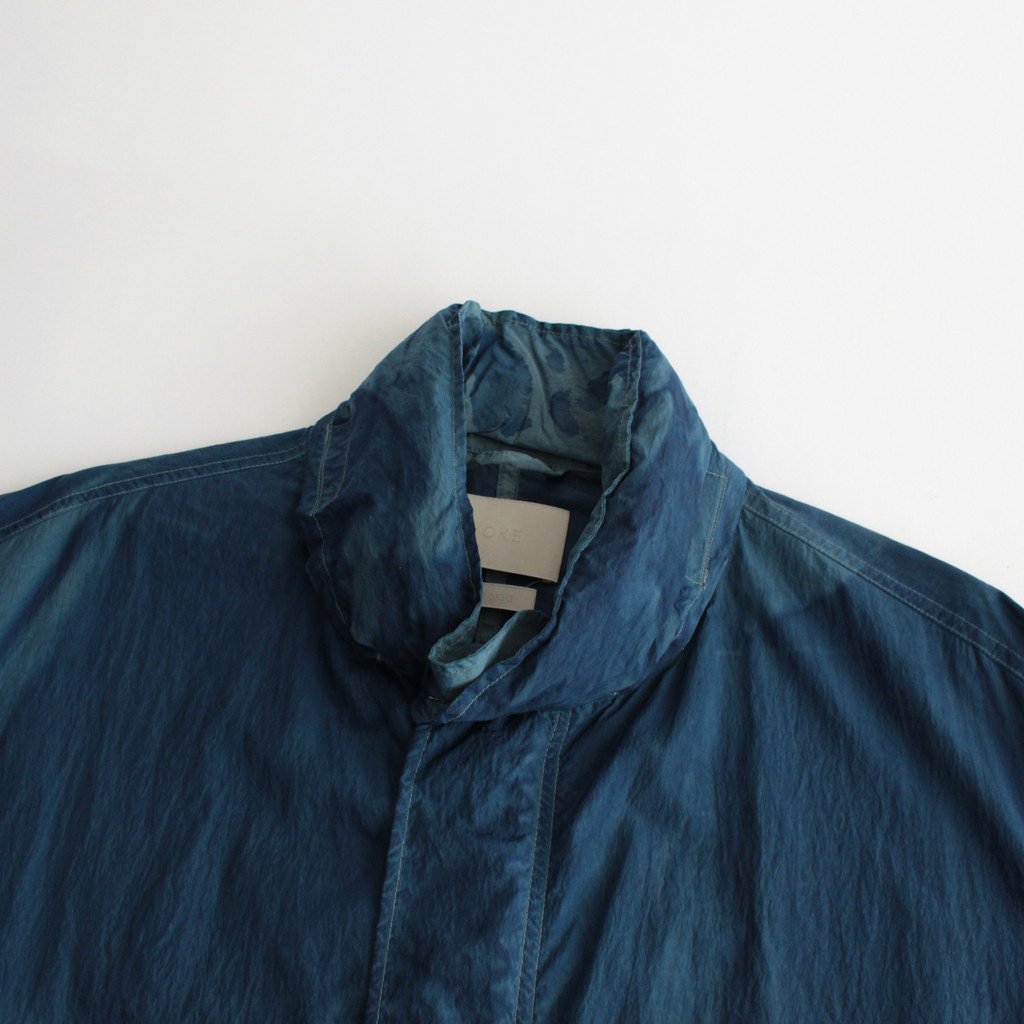 SPRAY PRINTED NYLON SNOWPARKA #OCEAN BLUE [YK23SS0462C]