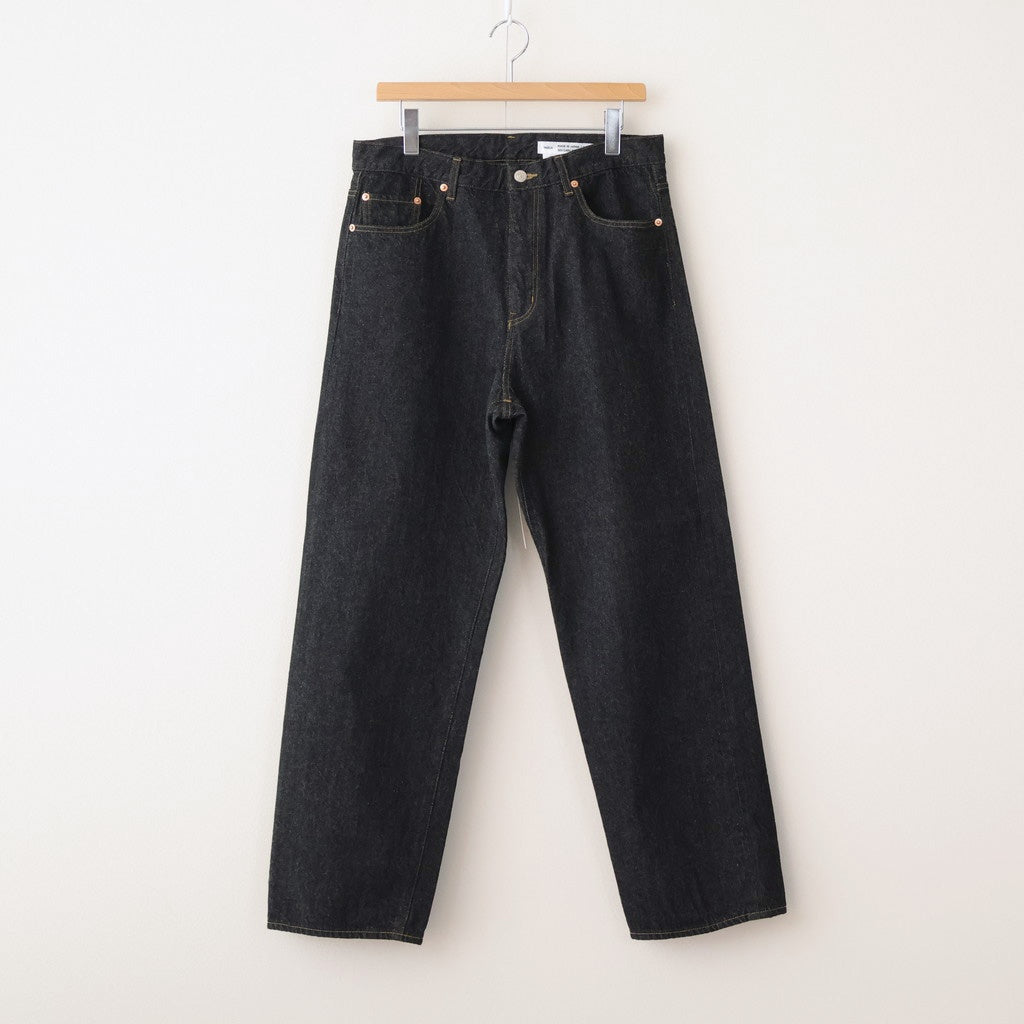 DENIM PANTS - WIDE STRAIGHT #black [13-13B]